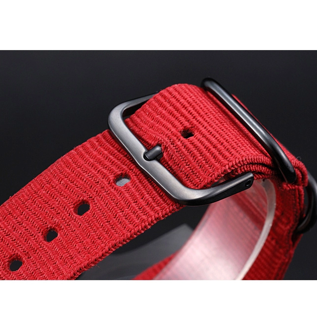 Rolex aaa copy 622010 Submariner Red Nylon Rolex Strap Stealth 0705